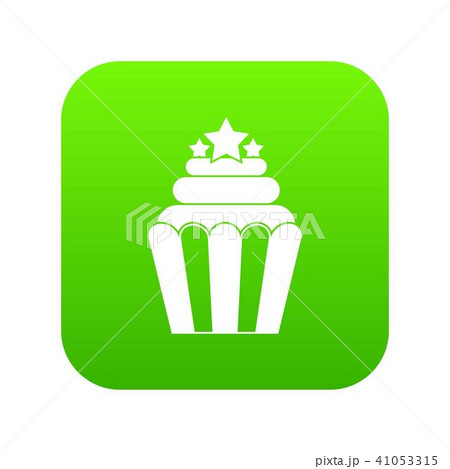 Popcorn icon digital green 41053315