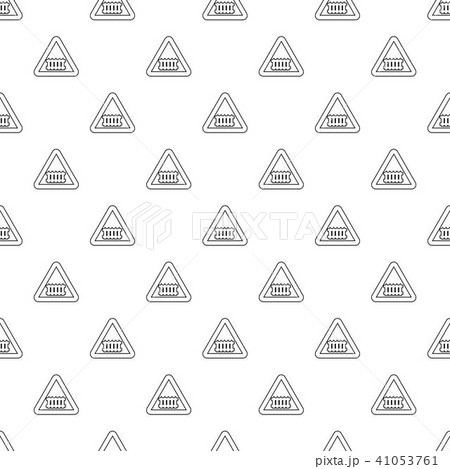 Crossing railroad barrier pattern vector seamless Crossing railroad barrier pattern vector seamless 41053761
