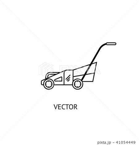 Lawnmower line icon 41054449