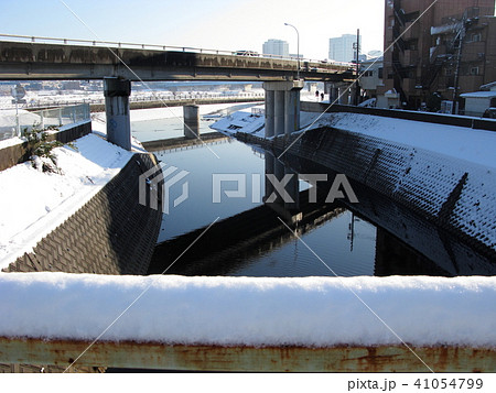 平瀬川　東久地橋　雪 41054799