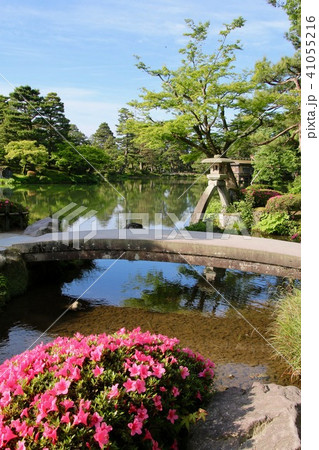 兼六園・徽軫灯籠(石川県・金沢市) 兼六園・徽軫灯籠(石川県・金沢市) 41055216