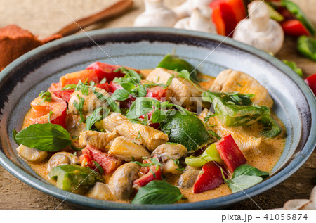 Curry chicken vegetable fresh food Curry chicken vegetable fresh food 41056874