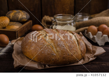 Homemade bread, product photo 41057132