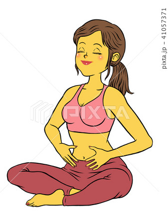 ヨガフィットネス、瞑想する女性 ヨガフィットネス、瞑想する女性 41057371