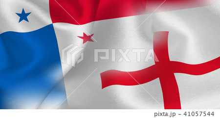 パナマ イングランド 国旗 サッカー のイラスト素材