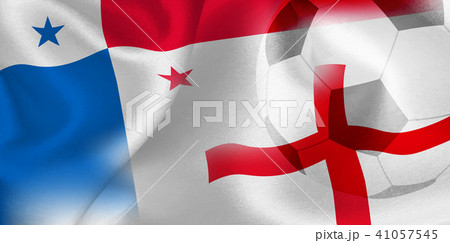 パナマ イングランド 国旗 サッカー のイラスト素材