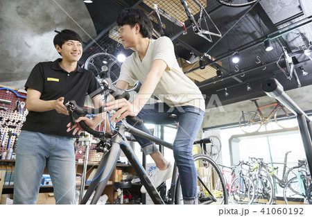 ショッピング 買い物 自転車 41060192
