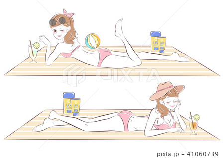 beauty woman with sunscreen 41060739