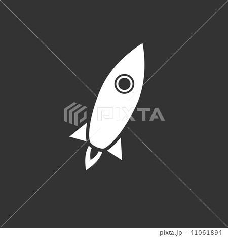 Simple rocket icon 41061894