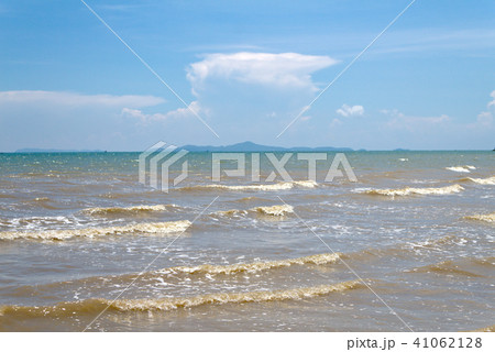 Sea and blue sky background. Sea and blue sky background. 41062128