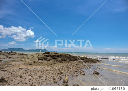Sea and blue sky background. Sea and blue sky background. 41062130