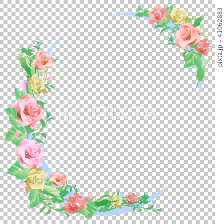 Rose flower frame Rose flower frame 41062883