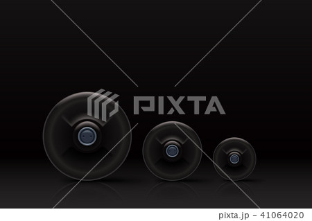 barbells on dark background barbells on dark background 41064020