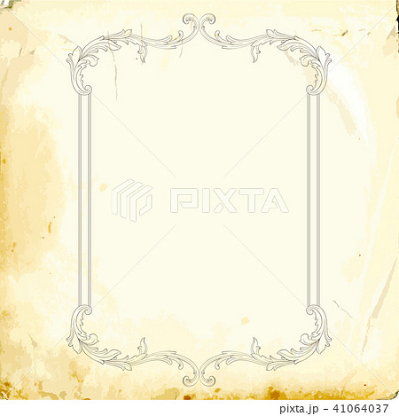 Vector baroque of vintage elements for design. Vector baroque of vintage elements for design. 41064037