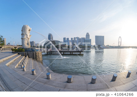 Panorama view of Singapore city  41064266