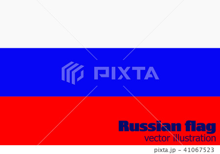Bright background with flag of Russia. Vector. 41067523