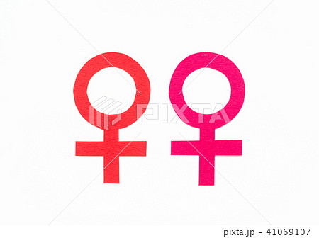 メス　マーク　記号　女性　女　♀ 41069107
