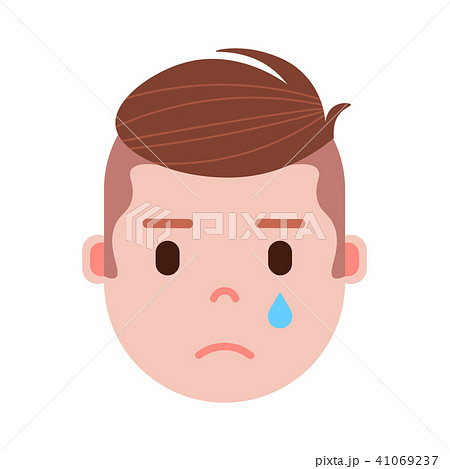 boy head emoji personage icon with facial emotions, avatar character, man crying face with different boy head emoji personage icon with facial emotions, avatar character, man crying face with different 41069237