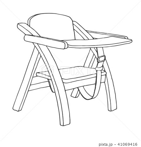 Sketch of a child seat Sketch of a child seat 41069416