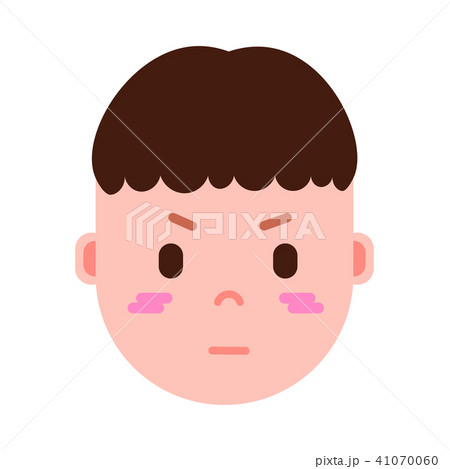 boy head emoji personage icon with facial emotions, avatar character, man embarrass face with boy head emoji personage icon with facial emotions, avatar character, man embarrass face with 41070060