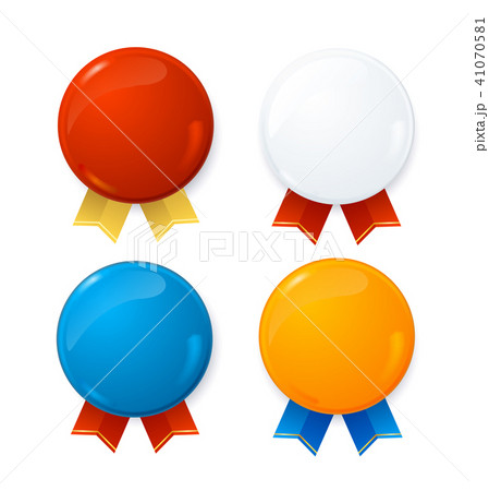 Realistic Detailed 3d Badges Sale Set. Vector Realistic Detailed 3d Badges Sale Set. Vector 41070581