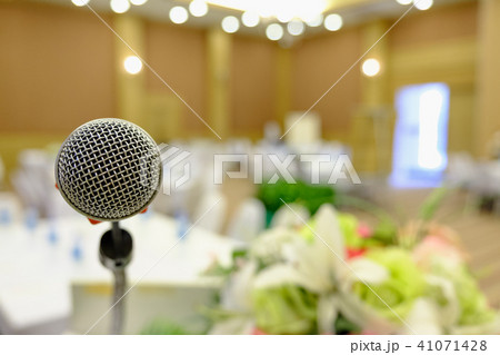 Microphone for speaker at conference Microphone for speaker at conference 41071428