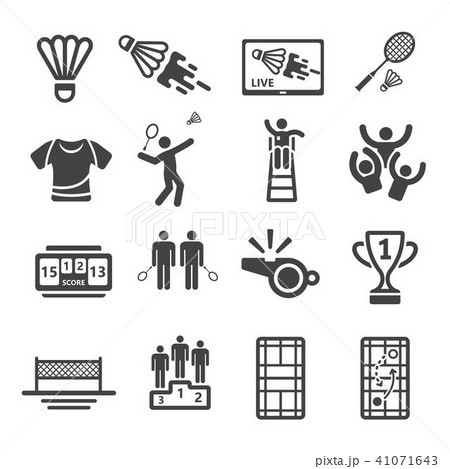 badminton icon 41071643