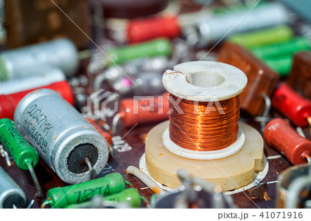 Induction coil with electronic components  41071916