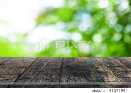 Rustic wooden table vintage style in perspective 41072944