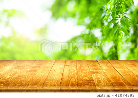 Rustic wooden table vintage style in perspective 41074595
