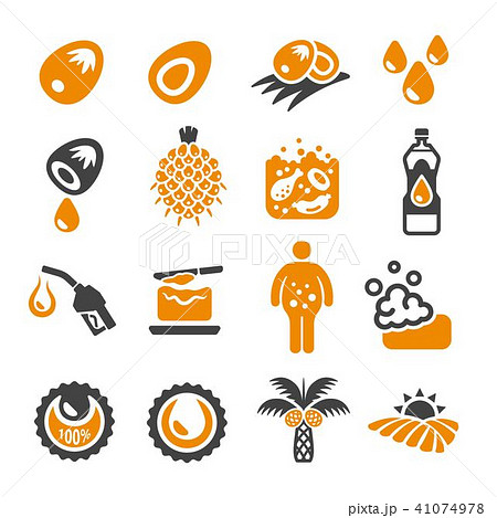 Palm Oil Iconのイラスト素材