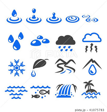 water with natural icon 41075783