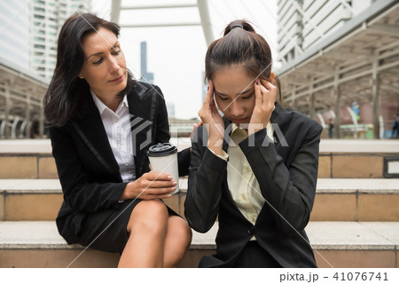 stressed young Business woman in city stressed young Business woman in city 41076741