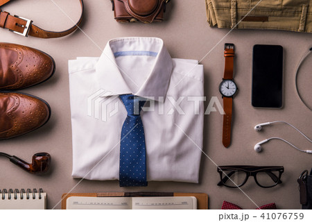 Fathers day greeting card concept. Flat lay. 41076759