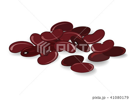 Red bean isolated on white background 41080179
