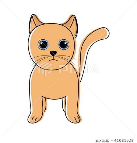 Cute cat icon sketch 41081628