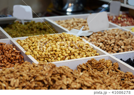 Nuts store in Grand Bazaar in Tabriz. Iran Nuts store in Grand Bazaar in Tabriz. Iran 41086278