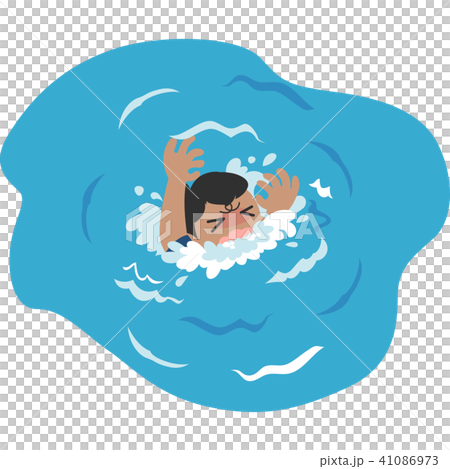 溺れる男性 41086973