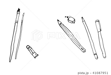 筆記用具 線画 筆記用具 線画 41087951