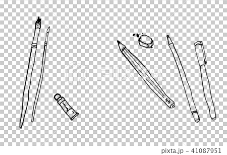 筆記用具 線画 筆記用具 線画 41087951