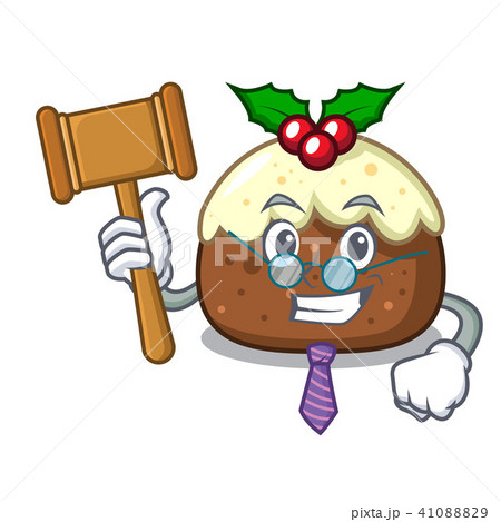 Judge fruit cake mascot cartoon Judge fruit cake mascot cartoon 41088829