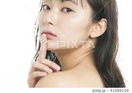 女性　ビューティーシリーズ　表情 41089130