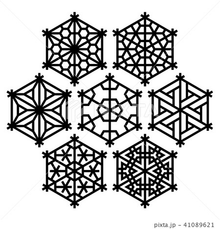 traditional Japanese ornament Kumiko traditional Japanese ornament Kumiko 41089621