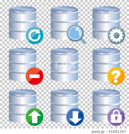 Database icon set - Stock Illustration [41091207] - PIXTA