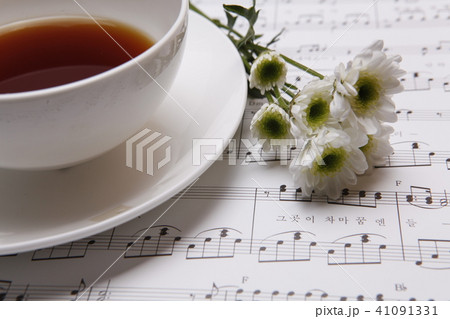 コーヒー コーヒーカップ 花 41091331