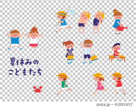 夏休みの子供たち 41091657