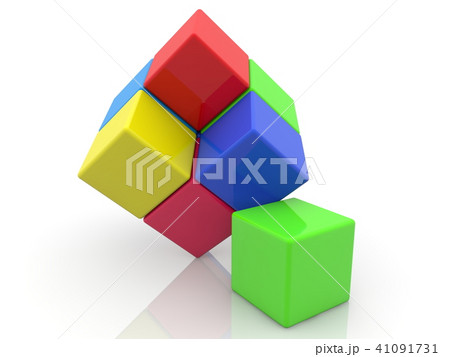 Concept of colorful cubes Concept of colorful cubes 41091731