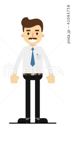Smiling lawyer character in flat design 41093758