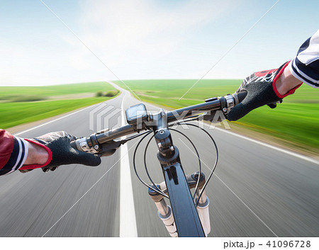 Ride on bicycle on road Ride on bicycle on road 41096728