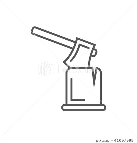 Ax in log icon in linear style 41097999